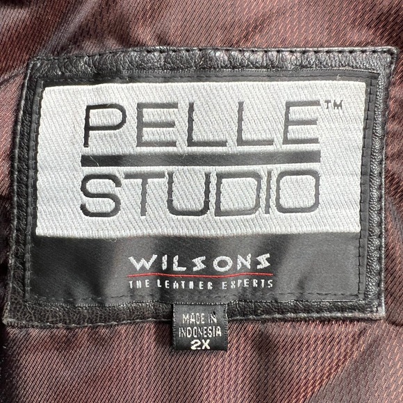 Pelle Studio Genuine Leather Bomber Jacket Men XXL Dark Brown Distressed Classic - Picture 6 of 12